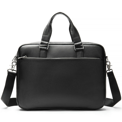 Business Briefcases Bag Work Bags for Men Laptop Messenger Bag Genuine Leather Shoulder Bag