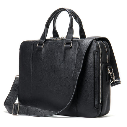 Vintage Echtleder Aktentasche für Herren Laptop Computer Messenger Cross Body Schultertaschen