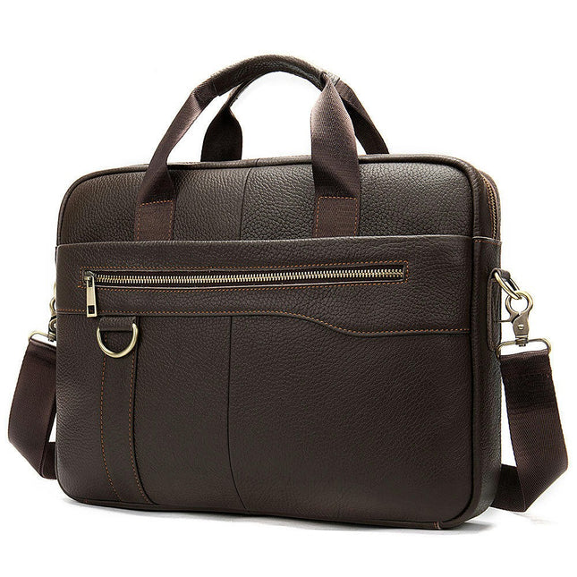 Genuine Leather Handbag Men's Briefcase Men's Computer Bag First Layer Cowhide Business Bag