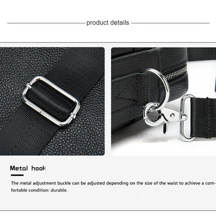 Umhängetasche aus echtem Leder für Herren, wasserdichte Laptop-Aktentasche, große Satchel-Umhängetasche