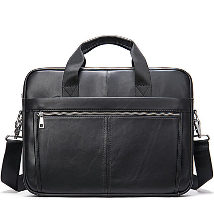 Genuine Leather Briefcases for Men Laptop Bag Business Travel Messenger Bag Handbag