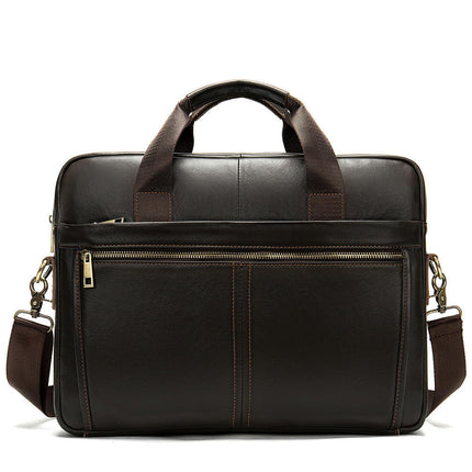 Genuine Leather Briefcases for Men Laptop Bag Business Travel Messenger Bag Handbag