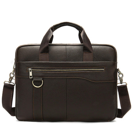 Genuine Leather Briefcases for Men Laptop Bag Business Travel Messenger Bag Handbag