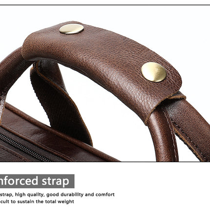 Handbag Business Briefcase Men's Bag Shoulder Crossbody Bag Men's Genuine Leather Bag Computer Bag