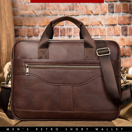 Herrenhandtaschen, Retro-Business-Büro-Handtaschen, echtes Leder, Herrentaschen, Umhängetaschen