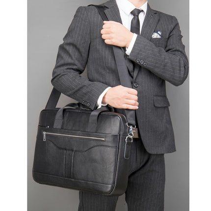 Herrenhandtaschen, Retro-Business-Büro-Handtaschen, echtes Leder, Herrentaschen, Umhängetaschen