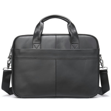 Genuine Leather Briefcase For Men Vintage Cowhide Computer Handbag Business Bag Shoulder Bags
