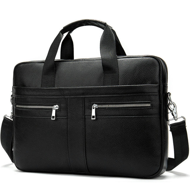 Men's Genuine Leather Bag Shoulder Bag Portable Briefcase Men's Bag Crossbody Bag