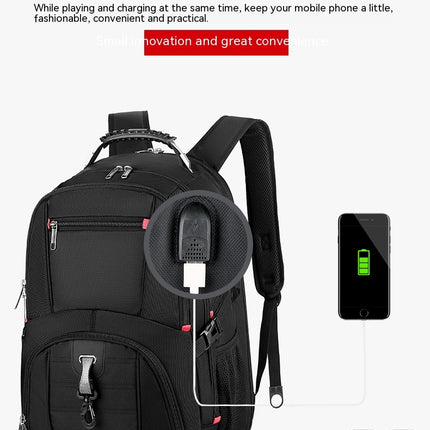 Travel Laptop Backpack,Large Bookbag for Men with USB Charging Port Student Waterproof Backpack