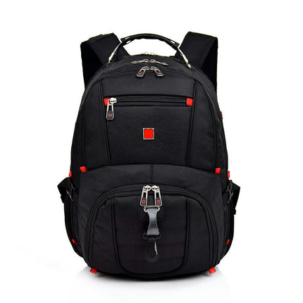 Men's Computer Backpack Oxford Cloth Large Capacity Travel Backpack with USB Charging Port