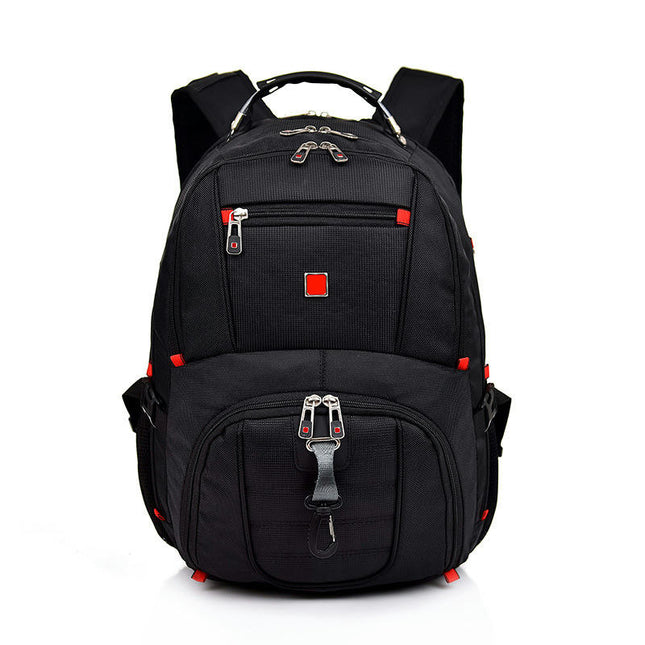 Men's Computer Backpack Oxford Cloth Large Capacity Travel Backpack with USB Charging Port