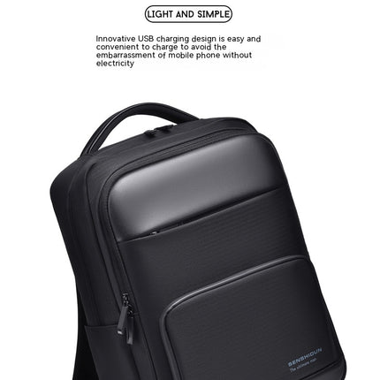 Laptop Backpack for Business Office, Travel Backpack with USB Charging Port Water resistant Bag for Men