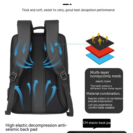 Laptop Backpack, School College Student Bookbag Casual Daypack Business Work Back Pack for Men