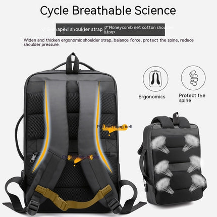 Backpack Men's Business Backpack with USB Charging Computer Bag Business Travel Handbag