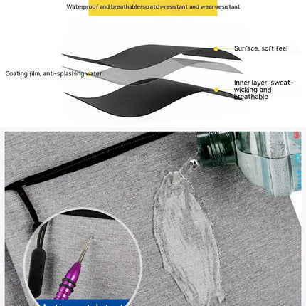 Nylon-Laptop-Rucksack, hohe Kapazität, Rucksack für Herren, mit USB-Ladeanschluss, Business-Rucksack