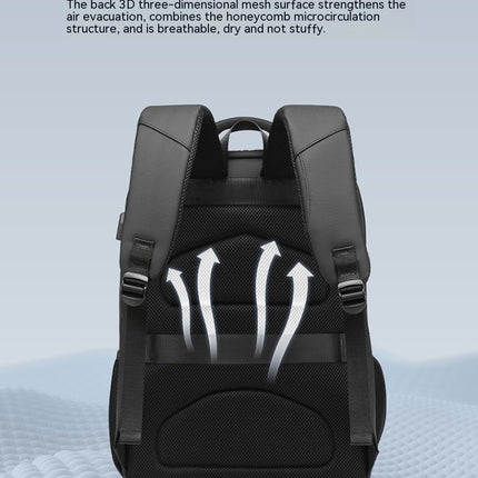 Reise-Laptop-Rucksack, großer wasserdichter Reiserucksack für Herren, Handgepäck-Rucksack