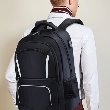 Backpack Men's With USB Backpack Outdoor Backpack Large Capacity Waterproof Business Bag