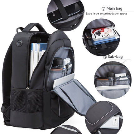 Backpack Men's With USB Backpack Outdoor Backpack Large Capacity Waterproof Business Bag