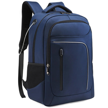 Sac à dos de voyage extra large pour ordinateur portable pour hommes, sac à dos d'affaires résistant à l'eau avec port de chargement USB