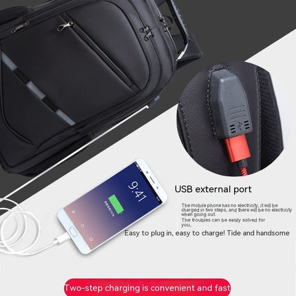 Laptop Backpack water proof School Daypack With USB Charging Port For Work Business Men