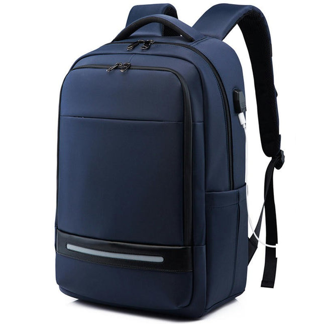 Oxford Cloth Backpack Men's Backpack Large Capacity Laptop Backpack With USB Charging Port