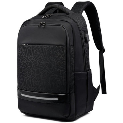 Oxford Cloth Backpack Men's Backpack Large Capacity Laptop Backpack With USB Charging Port