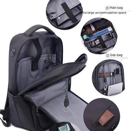 Oxford Cloth Backpack Men's Backpack Large Capacity Laptop Backpack With USB Charging Port
