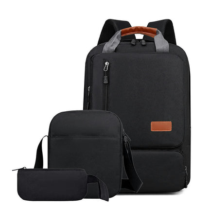 Three Piece Bbackpack Laptop Backpack Business Men's Backpack Large Capacity Backpack
