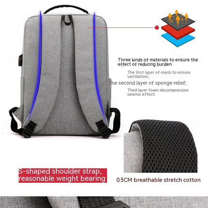 Rucksack Herren Computertasche Atmungsaktiver und verschleißfester Business-Rucksack Schultasche Reisetasche