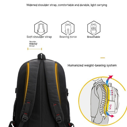 Large Travel Laptop Backpack for Men Water Resistant Big Business Laptop Bookbags