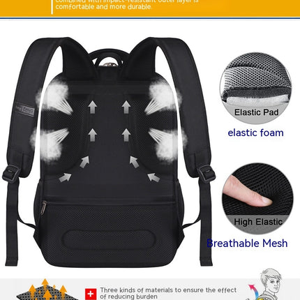 Reise-Laptop-Rucksack, großer Rucksack mit USB-Ladeanschluss für Herren, wasserabweisender Rucksack
