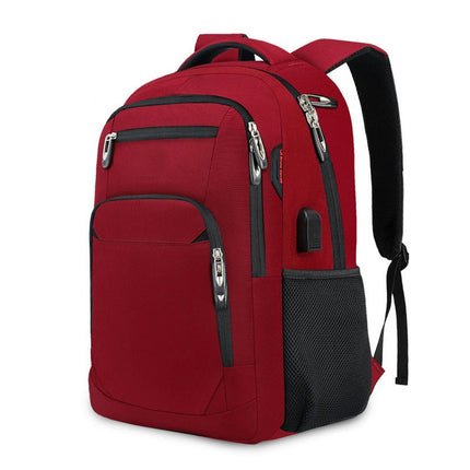 Laptop-Rucksack, großer Handgepäck-Rucksack mit USB-Ladeanschluss, wasserabweisender Rucksack für Herren