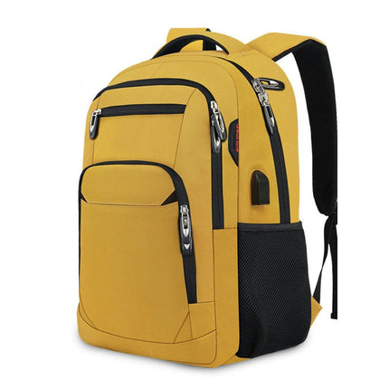 Laptop-Rucksack, großer Handgepäck-Rucksack mit USB-Ladeanschluss, wasserabweisender Rucksack für Herren