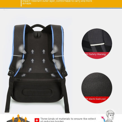Laptop-Rucksack, großer Handgepäck-Rucksack mit USB-Ladeanschluss, wasserabweisender Rucksack für Herren