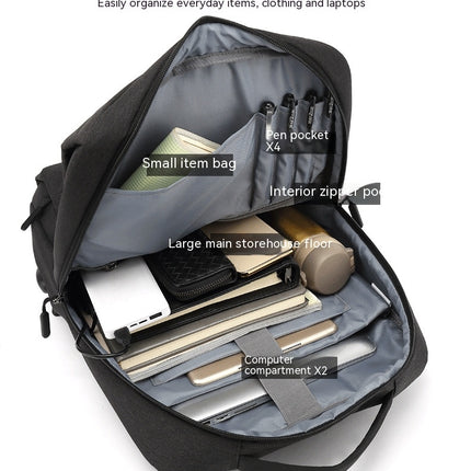 Laptop Backpack for Business Office, Travel Commuter Backpack with USB Charging Port