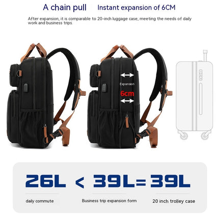 Multifunktionaler Rucksack, Laptop-Rucksack, Reise-Business-Rucksack, lässiger Tagesrucksack mit USB-Anschluss