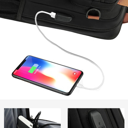 Multifunktionaler Rucksack, Laptop-Rucksack, Reise-Business-Rucksack, lässiger Tagesrucksack mit USB-Anschluss