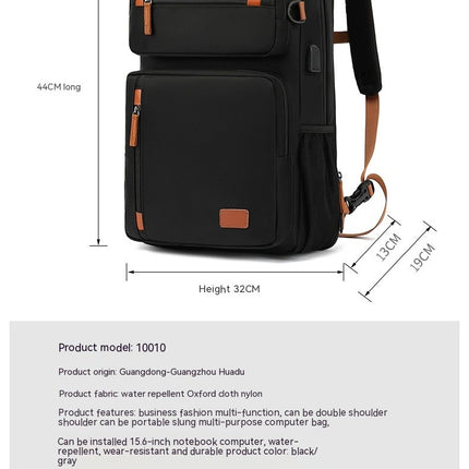 Multifunktionaler Rucksack, Laptop-Rucksack, Reise-Business-Rucksack, lässiger Tagesrucksack mit USB-Anschluss