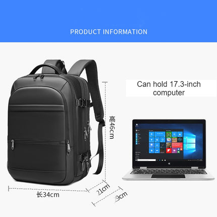 Backpack USB Charging Simple Backpack For Men And Women Waterproof Computer Backpack