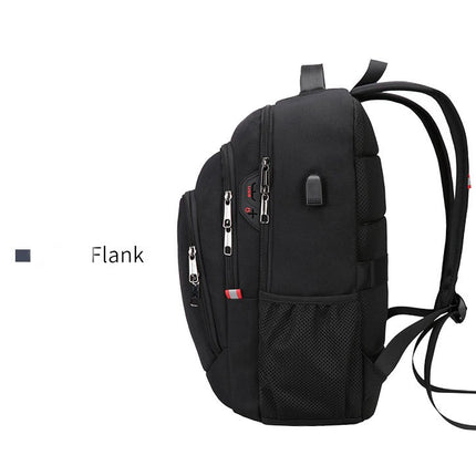 Herren-Rucksack, Geschäftsreise-Rucksack, multifunktionale Laptop-Tasche mit USB-Ladeanschluss