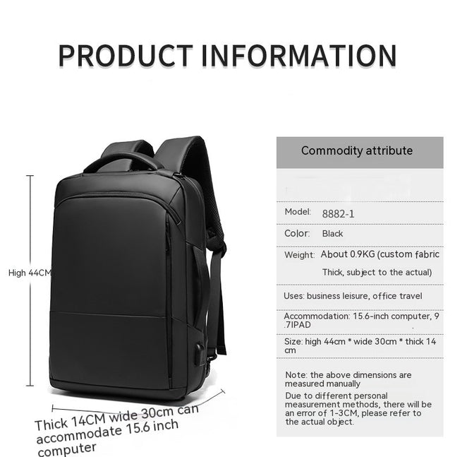 Backpack Men's Casual Business College Student Bag Computer Bag Lightweight Backpack Men's Style