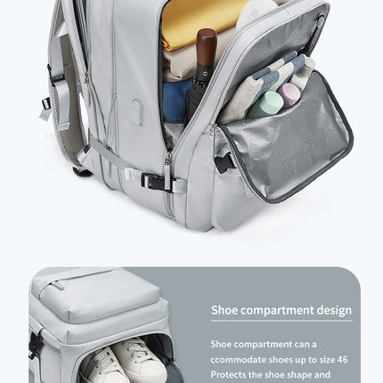 Backpack Casual with USB Charging Port Travel Computer Backpack Student School Bag Men and Women