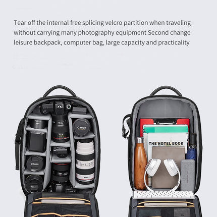 Kamerarucksack, Anti-Diebstahl-SLR-Kameratasche, wasserabweisender Rucksack, Laptop-Rucksack
