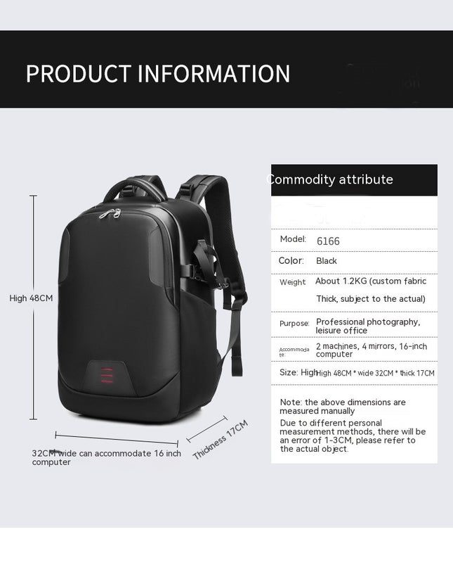 Camera Backpack, Anti-Theft SLR Camera Bag Water Resistant Backpack Laptop Backpack