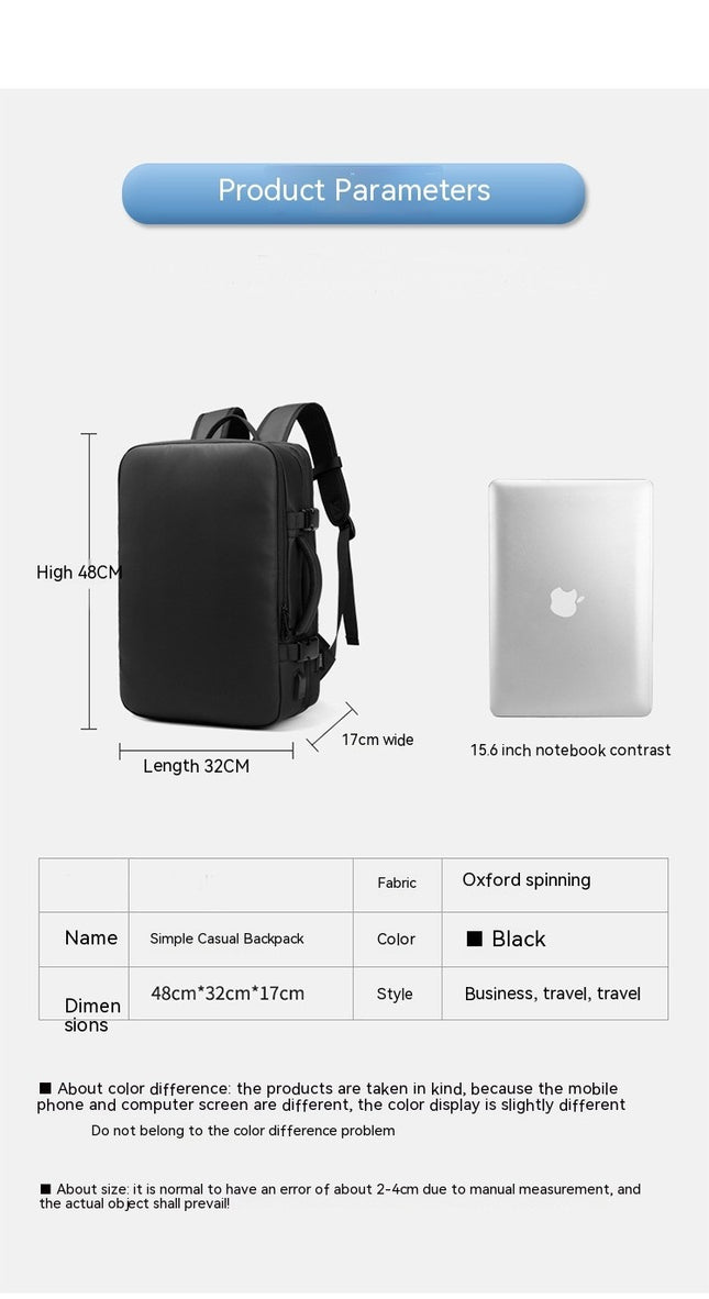 Multifunctional Business Backpack Outdoor Travel Bag Oxford Cloth Computer Backpack