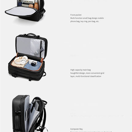 Multifunctional Business Backpack Outdoor Travel Bag Oxford Cloth Computer Backpack