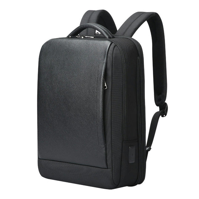 Genuine Leather Backpack for Men Large Capacity Laptop School Travel Business Bag Daypack