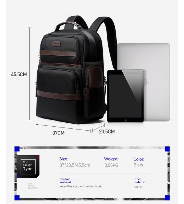 Oxford Cloth Backpack Multifunctional Computer Bag Large Capacity Travel Backpack For Men