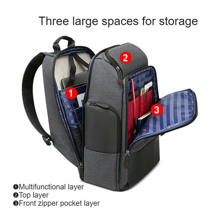 Large Travel Laptop Backpack for Men Water Resistant Backpack Work Bag with USB Charging Port