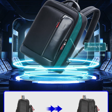 Nylon Backpack Multifunctional Backpack Men's Computer Backpack with USB Charging Port